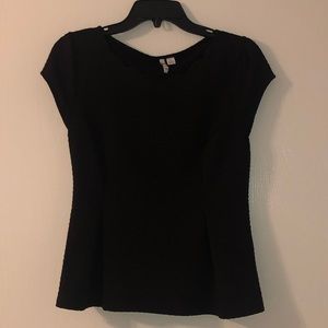 Peplum Top, Black. Business-Casual. Size M.